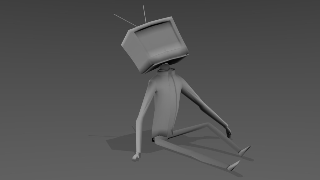 TV Guy B&W preview image 1